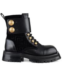 Balmain - Ranger Army Boots - Lyst