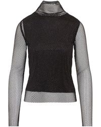 Sportmax - Gerarda Crystal Top With Stand-Up Collar - Lyst