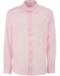 MC2 Saint Barth - Cotton Poplin Shirt With Embroidered Logo - Lyst