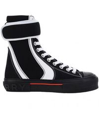 Burberry - High-top Touch-strap Sneakers - Lyst