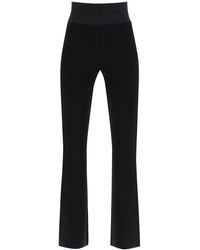 Alexander Wang - Flared Pants With Branded Stripe - Lyst