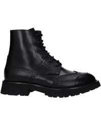 McQueen - Alexander Mc Queen Herrens Stiefel aus schwarzem Leder - Lyst