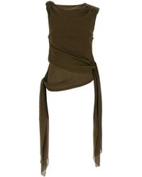 Ganni - Sleek Polyester Top - Lyst