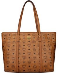 MCM - Shoulder Bag Fabric/Cognac - Lyst