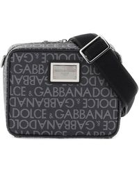 Dolce & Gabbana - Borsa Messenger In Jacquard Spalmato - Lyst