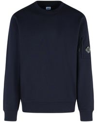 C.P. Company - C.P. Sudadera de algodón azul 'elevado' de la empresa - Lyst