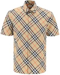 Burberry - Camisa de algodón de Ered - Lyst