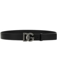Dolce & Gabbana - Dg Cinture Nero - Lyst