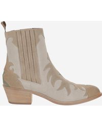 Sartore - Suede Ankle Boots - Lyst