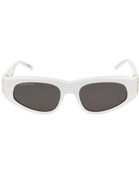 Balenciaga - Sonnenbrille BB0095 S 012 Weißgoldgrau /19 /135 - Lyst