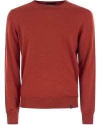 Fay - Wool Crew Neck -pullover - Lyst