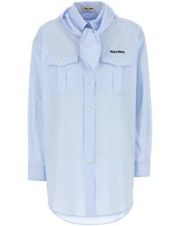 Miu Miu - Regular Stripes Shirt - Lyst