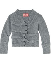 DIESEL - Wool Blend Cardigan - Lyst