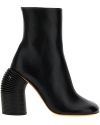 Off-White c/o Virgil Abloh - Stivali primaverili neri con punta quadrata e zip - Lyst