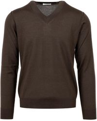 Paolo Pecora - Sweaters Brown - Lyst