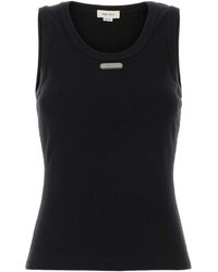 McQueen - Stretch Cotton Tank Top - Lyst
