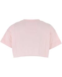 Givenchy Monogram Detail Crop Top in Blue | Lyst