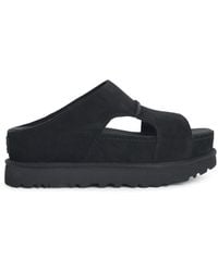 UGG - Chaussons 'Goldenstar Hi' en daim noir - Lyst