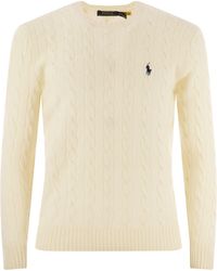 Polo Ralph Lauren - Wolle und Kaschmir -Kabel -Strickpullover - Lyst