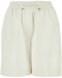 Loewe - Leather Shorts - Lyst