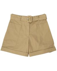 Officine Generale - Shorts Beige - Lyst