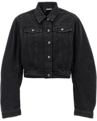 ROTATE BIRGER CHRISTENSEN - Denim Oversized' Jacket - Lyst