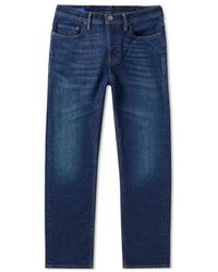 Acne Studios - Acné Studios River Jeans en denim en coton bleu foncé - Lyst
