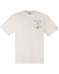 MC2 Saint Barth - T Shirt With Embroidery On The Chest - Lyst