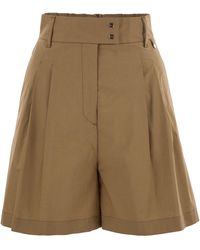 Herno - Stretch Cotton Bermuda Shorts - Lyst