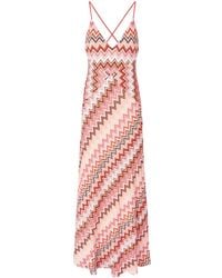 Missoni - Maxi -jurk Met Zigzagpatroon - Lyst