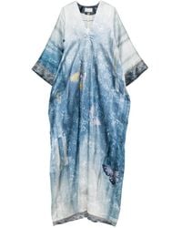 Pierre Louis Mascia - Printed Silk Dress - Lyst