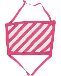 Off-White c/o Virgil Abloh - Mask Women Cotton Fuxia - Lyst