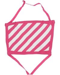 Off-White c/o Virgil Abloh - Mascherine Mask Donna Cotone Fuxia - Lyst