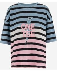 ONE TEE - Cotton T Shirt With Logo Print - Lyst