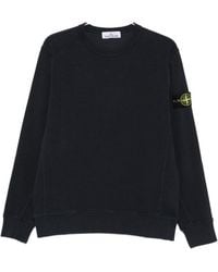 Stone Island - Ribbed Cotton Sweatshirt - Lyst