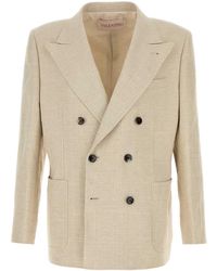 Valentino Garavani - Linen Blend Blazer - Lyst