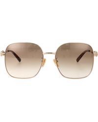 Gucci - Ivory- Metal Sunglasses - Lyst