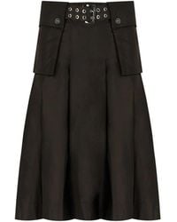 Ganni - Nylon Midi Skirt - Lyst
