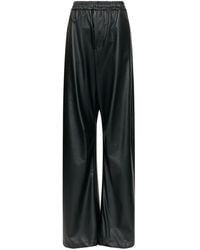 MM6 by Maison Margiela - Faux Leather Trousers - Lyst
