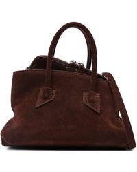 The Attico - La Passeggiata Mini Leather Handbag - Lyst