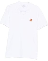 Maison Kitsuné - Maison Kitsune 'Fox Head Cotton Polo -Hemd - Lyst