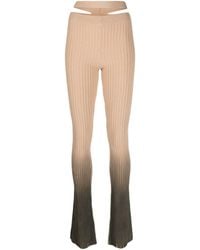ANDREADAMO - Ombré-Effect Ribbed-Knit Trousers - Lyst