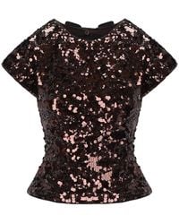 Ganni - Top With Bows - Lyst