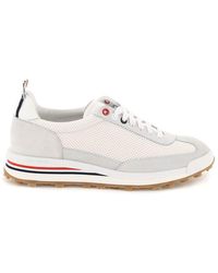 Thom Browne - Sneakers tech runner in camoscio e mesh - Lyst