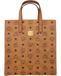 MCM - Borse A Mano Uomo Pelle Marrone/Cognac - Lyst