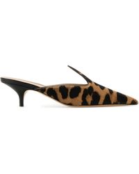 Ferragamo - Salvatore Printed Calf Hair Dorye Mules - Lyst