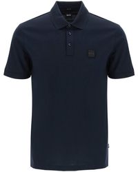 BOSS - Mercerized Cotton Polo Shirt - Lyst