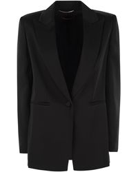 Max Mara - Galasia Single Breasted Blazer in Envers Satin - Lyst