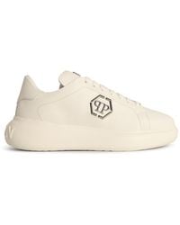 Philipp Plein - Low Top New Basic Hexagon' Leather Sneakers - Lyst
