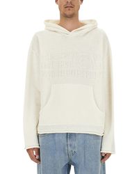 MM6 by Maison Margiela - Cropped Fit Logo T-Shirt - Lyst
